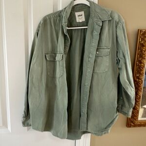Aerie Green Button-down